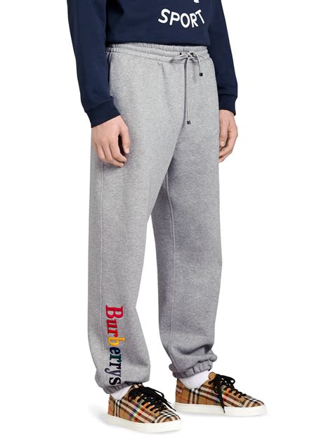 burberry sweatpants rainbow grey.